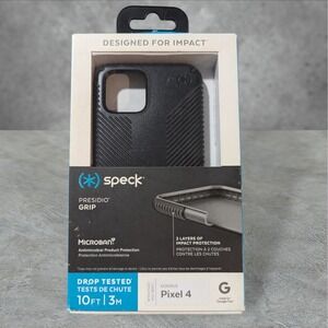 G9. Speck - Presidio GRIP Case for Google Pixel‎ 4 Nonslip Drop Tested - Black
